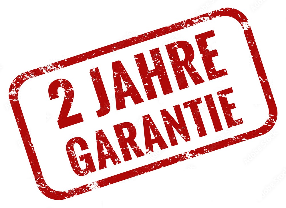 2 Jahre Garantie